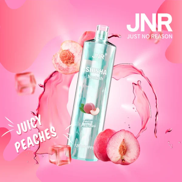 Jnr-Shisha-12000-Puff-12K-Disposable-Vape-Best-Price-JUICY-PEACHES-600x600-1 JNR Shisha Hookah – Juicy Peaches 12,000